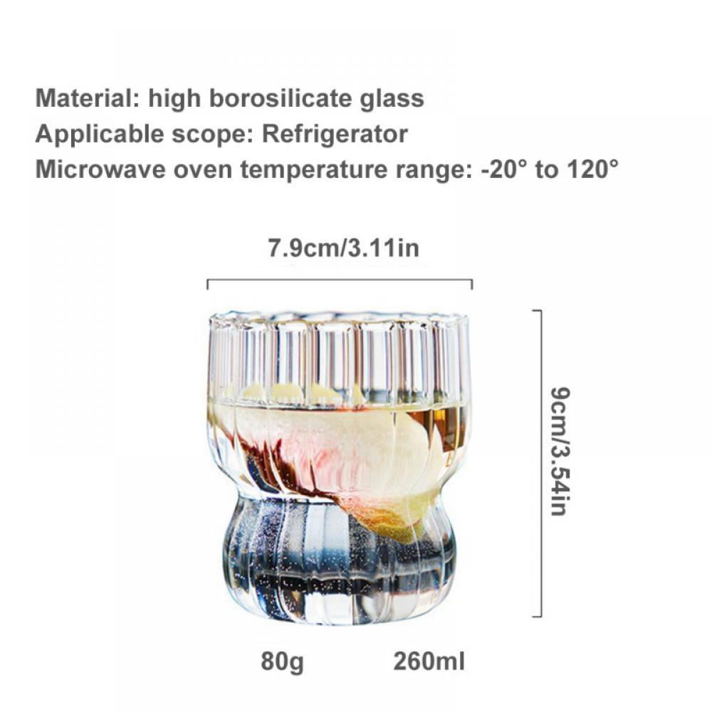 URMAGIC Vertical Stripe Cocktail Glass, 8.8 Oz Dessert Cup,Glass Ice Cream  Cup,1 Pcs Beverage Glasse…See more URMAGIC Vertical Stripe Cocktail Glass