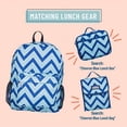 thumbnail image 4 of Wildkin Kids 16 Inch Backpack for Boys and Girls, Features Padded Back & Adjustable Straps (Chevron Blue), 4 of 8
