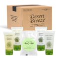 thumbnail image 1 of Juego a granel de jabones y artículos de tocador para hotel Desert Breeze | Champú y acondicionador de hotel de 1 oz, loción corporal y jabón en barra | Artículos de tocador tamaño viaje 300 piezas, 1 of 5