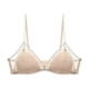 thumbnail image 1 of Conjunto de sujetador sin aro de encaje sexy para novia de boda roja con copa triangular francesa, 1 of 5