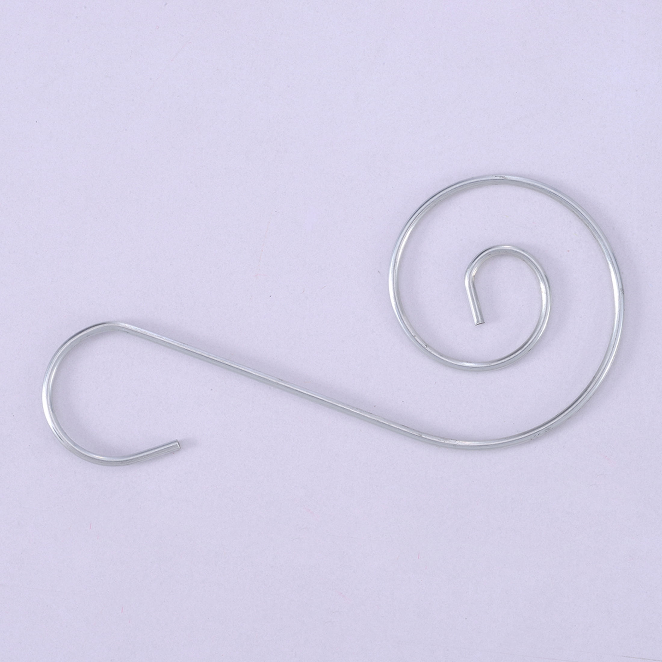 Holiday Time 15-Count Large Spiral Christmas Ornament Hooks, Silver