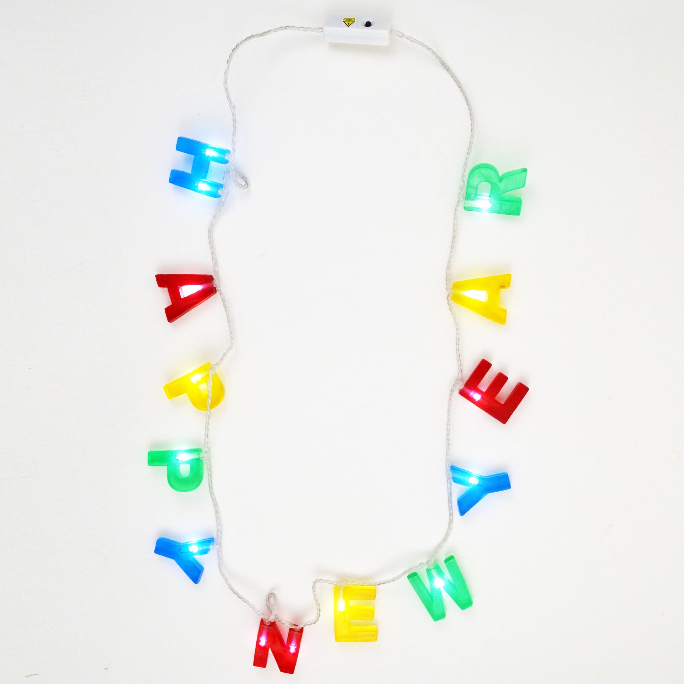 Collier lumineux du Nouvel An, 1 Pièce, décorations festives, une façon originale de célébrer avec style, adulte