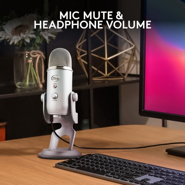 Blue Yeti USB Microphone for Recording, Streaming, Gaming
