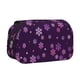 thumbnail image 1 of Disketp Purple Snow Flakes Estuche de Lápices de Doble Capa con Tapa Abatible y Cremallera, Organizador Escolar para Adolescentes y Adultos, 1 of 7