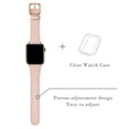 thumbnail image 3 of WFEAGL Genuine Leather iwatch Band for iWatch Series 38mm 40mm 41mm Pink sand/Gold, 3 of 10