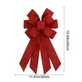 thumbnail image 3 of Handmade Oversized Bow Decoration, Imitation Linen Solid Color Ribbon Pendant for Party Wedding Holiday, Hanging Ornament for Door Wall Tree Home Decor, 3 of 5