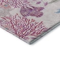 thumbnail image 4 of Addison Rugs Mayfield Washable Coastal Coral Raspberry Rectangle Rug, 8' x 10', 4 of 5