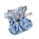thumbnail image 5 of Ropa para muñecos de peluche de 20 cm, disfraces, accesorios para muñecos de peluche, moda para vestir raya blanca grisácea, 5 of 9