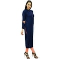 thumbnail image 3 of Bimba Women Casual Plain Kurta Ethnic Rayon Kurti Designer Tunic with Button, 3 of 6
