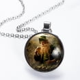 thumbnail image 2 of Saint Patrick's Day Women's Glass Circular Pendant Necklace, 2 of 5