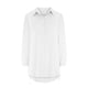 thumbnail image 3 of ICHUANYI Clearance Women's Loose Short Front Long Back Lace-up Slim Shirt Long Sleeve V-neck Top/Shirt(White, XXL) ICHUANYI WER2023080803904, 3 of 5