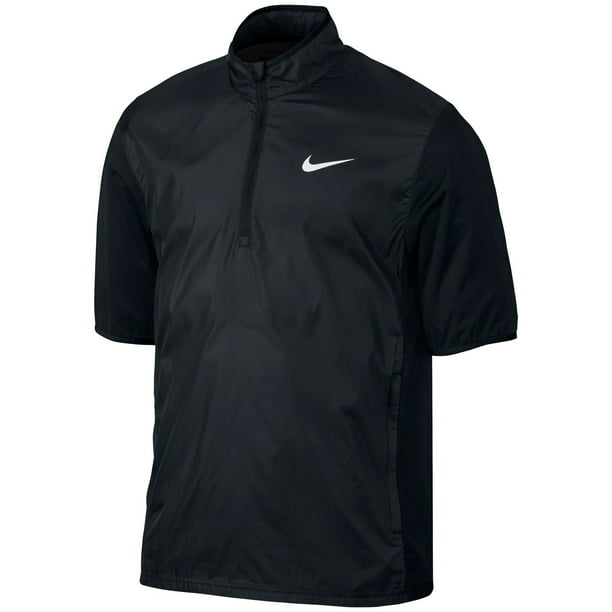 Nike Men's Half-Zip Short Sleeve Golf Jacket - Black - Size L - Walmart.com