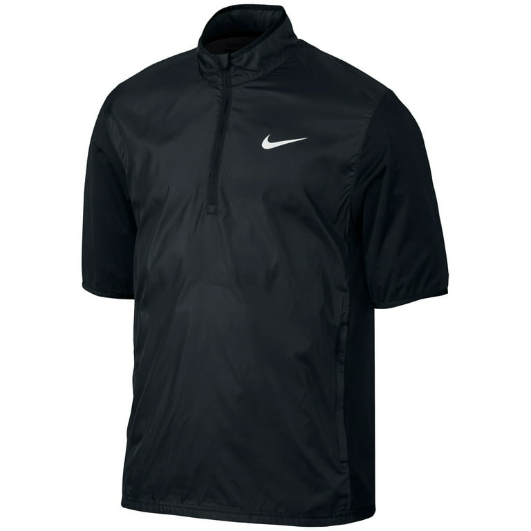 Likken Experiment In het algemeen Nike Men's Shield Half-Zip Short Sleeve Golf Jacket - Black - Size L -  Walmart.com