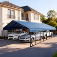 thumbnail image 5 of Heavy-Duty 20x40 ft Carport Garage, All-Weather Protection for RV, Boat, Car & Truck, Portable Shelter with Wind & Rust Resistance, 5 of 8