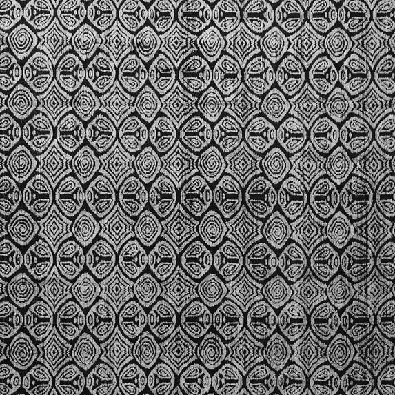 Ahgly Company Indoor Square Abstract Gray Modern Area Rugs, 8' Square