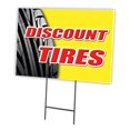 thumbnail image 1 of SignMission C-1824-DS-Discount Tires 18 x 24 Po Pneus à Prix Réduit Signe de Triage & Pieu, 1 of 1