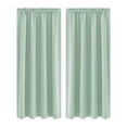 thumbnail image 2 of Curtains for Bedroom Rod Pocket Thermal Insulated Room Darkening Curtains for Living Room 1 Panels, 2 of 9
