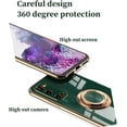 thumbnail image 5 of Fashion Smooth Slim TPU Phone case with Finger Ring Holder for Samsung Galaxy S23 S22 S21 S20 S10 Ultra Plus FE Back Cover Full Camera Protection Anti-Scratch Bumper(Purple,S20), 5 of 8