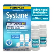 Systane Hydration Preservative Free Eye Drops for Dry Eyes and Daily Use, Twin Pack