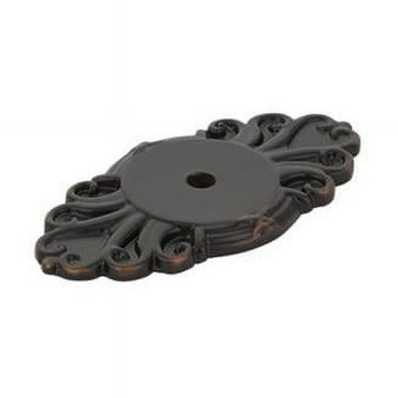 Back Plate for Knobs Ribbon & Reed, Oil Rubbed Bronze