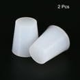thumbnail image 3 of Uxcell 19mm to 26mm Solid Silicone Rubber Tapered Plug White for Powder Coating, Painting,2 Pack, 3 of 5