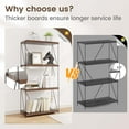 Costway 1 PCS 4-Tier Multipurpose Display Rack Freestanding Bookcase ...