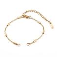 thumbnail image 1 of 25pc 304 Stainless Steel Cable Chains Bracelets Making with Lobster Claw Clasps and Jump Rings Golden 6-1/4 inch(15.8cm), 1 of 5