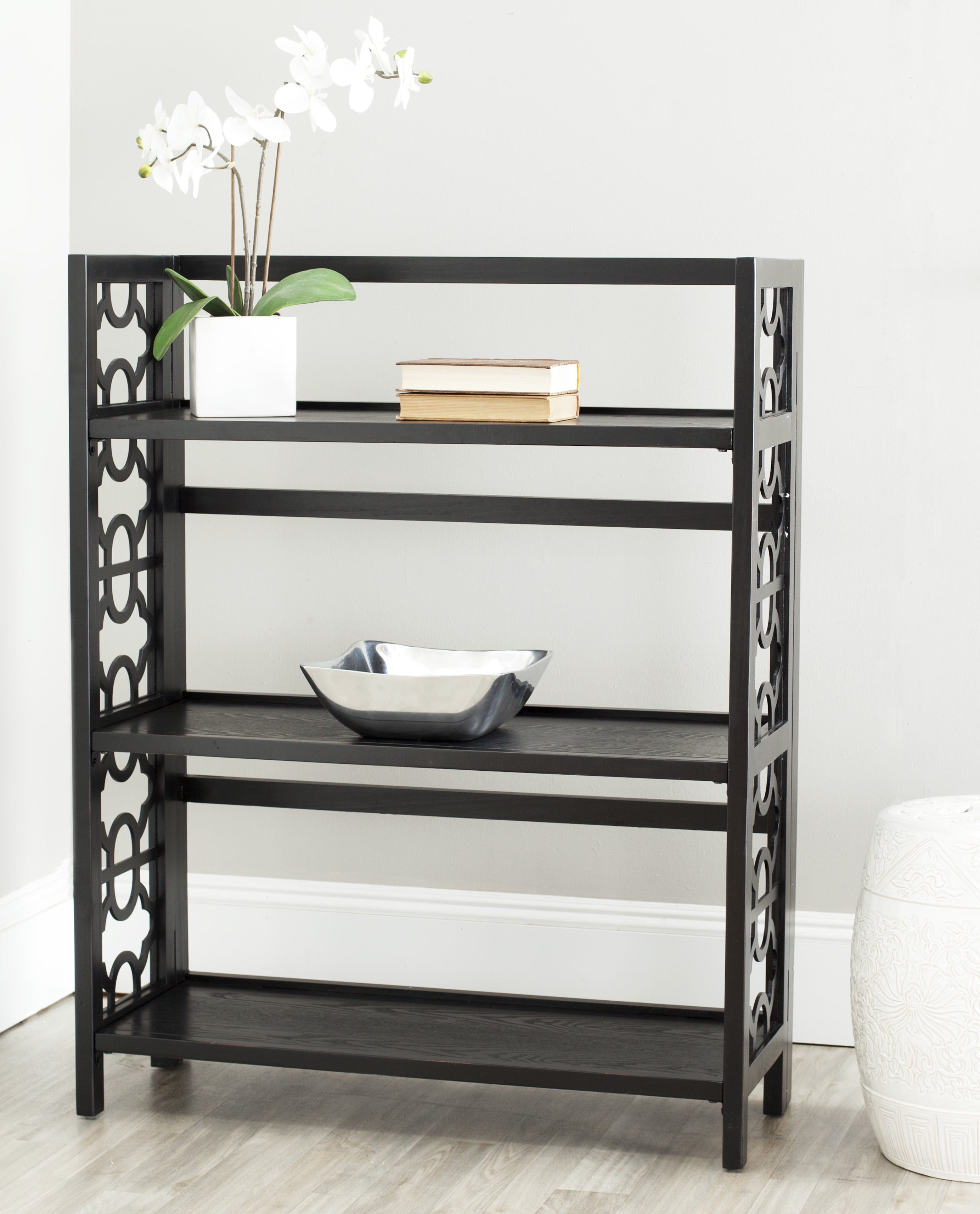 Safavieh Natalie Geometric Rustic 3 Tier Low Bookcase