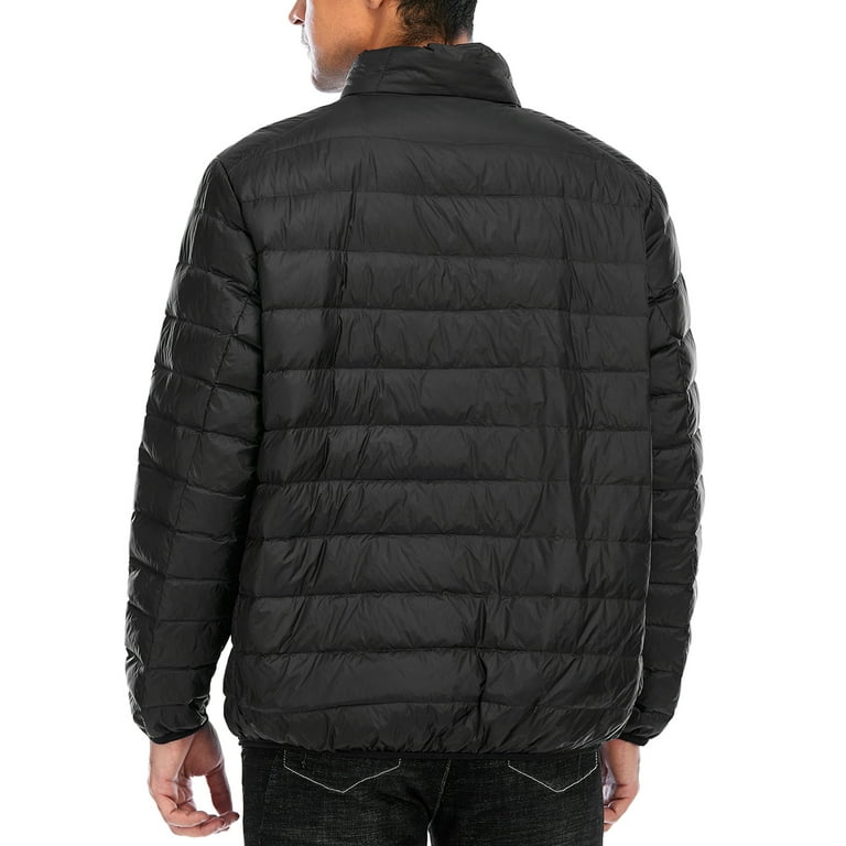 Men's Slim Fit Lightweight Zip Insulated Packable Down Puffer