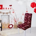 thumbnail image 4 of Valentine's Day Dining Chair Covers Chair Back Covers Removable Washable Chair Protectors for Valentine's Day Home Kitchen, 4 of 6
