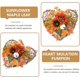 thumbnail image 4 of Guirnalda De Acción De Gracias Corona De Corazón De Mimbre Guirnalda De Hoja De Arce Artificial Con Calabaza Baya Guirnalda Colgante Floral Planta De Acción De Gracias Decoración Del Hogar. Afortunado Sencillez, 4 of 5