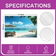 thumbnail image 2 of Erosebridal Hawaii Beach Placemats Set of 4, Coastal Ocean Table Mats for Dining Table Set of 4, Summer Holiday Decor, 2 of 4