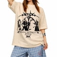 thumbnail image 2 of Aespas W-DA Whole Different Animal Graphic T-Shirt, Vintage Music Theme Casual Tee, MHS01, 2 of 8