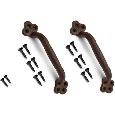 MY VINTAGE FINDS, Black Cast Iron Gate Handle and Rustic Sliding Barn Door Hardware Kits