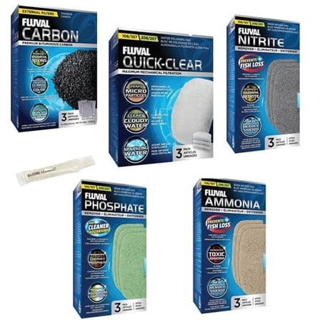 Fluval 106/107 206/207 Canister Filter Monthly Maintenance Kit PLUS Package