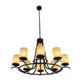 thumbnail image 2 of Meyda 157522 48 in. Octavia 8 Light Chandelier, Oil Rubbed Bronze - Lodge Contemporary Acrylic, 2 of 4