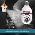 thumbnail image 6 of HEX Power Indoor 1080P Pan Tilt E27 Light Bulb Camera | Discreet Wireless Home Surveillance Camera with Audio Recording, Color Night Vision, Motion Sensor, and Alarm, 6 of 10