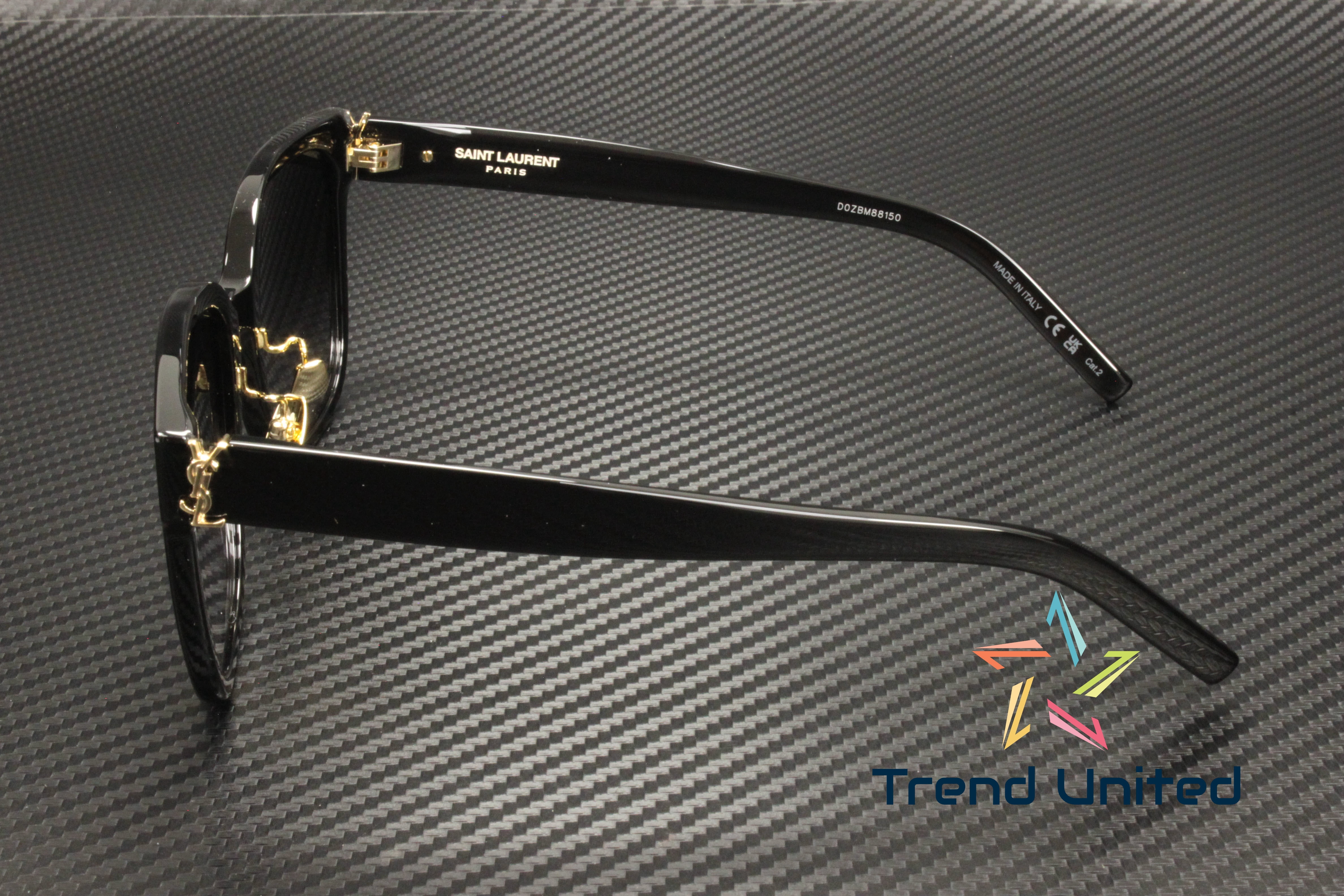 Saint Laurent SLM105/F 002 BRAND NEW Sunglasses Black Grey 