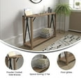 thumbnail image 3 of Flash Furniture Wyatt 2-Tier Engineered Wood Console Table in Rustic Oak, 3 of 4