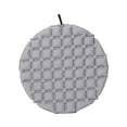 thumbnail image 2 of Cojín de asiento inflable portátil impermeable con bolsa de almacenamiento, tapete redondo, asiento plegable para avión, camping, viajes, oficina, gris claro, 2 of 10