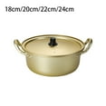 thumbnail image 2 of Thinsony Noddle Spaghetti Vegetable Boiling Pot with Handles Fast Heating Aluminum Cooker Home Restaurant Camping Cooking Tool, 2 of 6