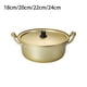 thumbnail image 5 of Naiovety Olla de espagueti con asas para interior y exterior, cocina de aluminio de calentamiento rápido, herramienta de cocina para 24cm, 5 of 6
