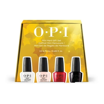 OPI Nail Lacquer, Wicked Nail Polish Mini Mani Gift Set 0.125 fl oz, 4 Pack