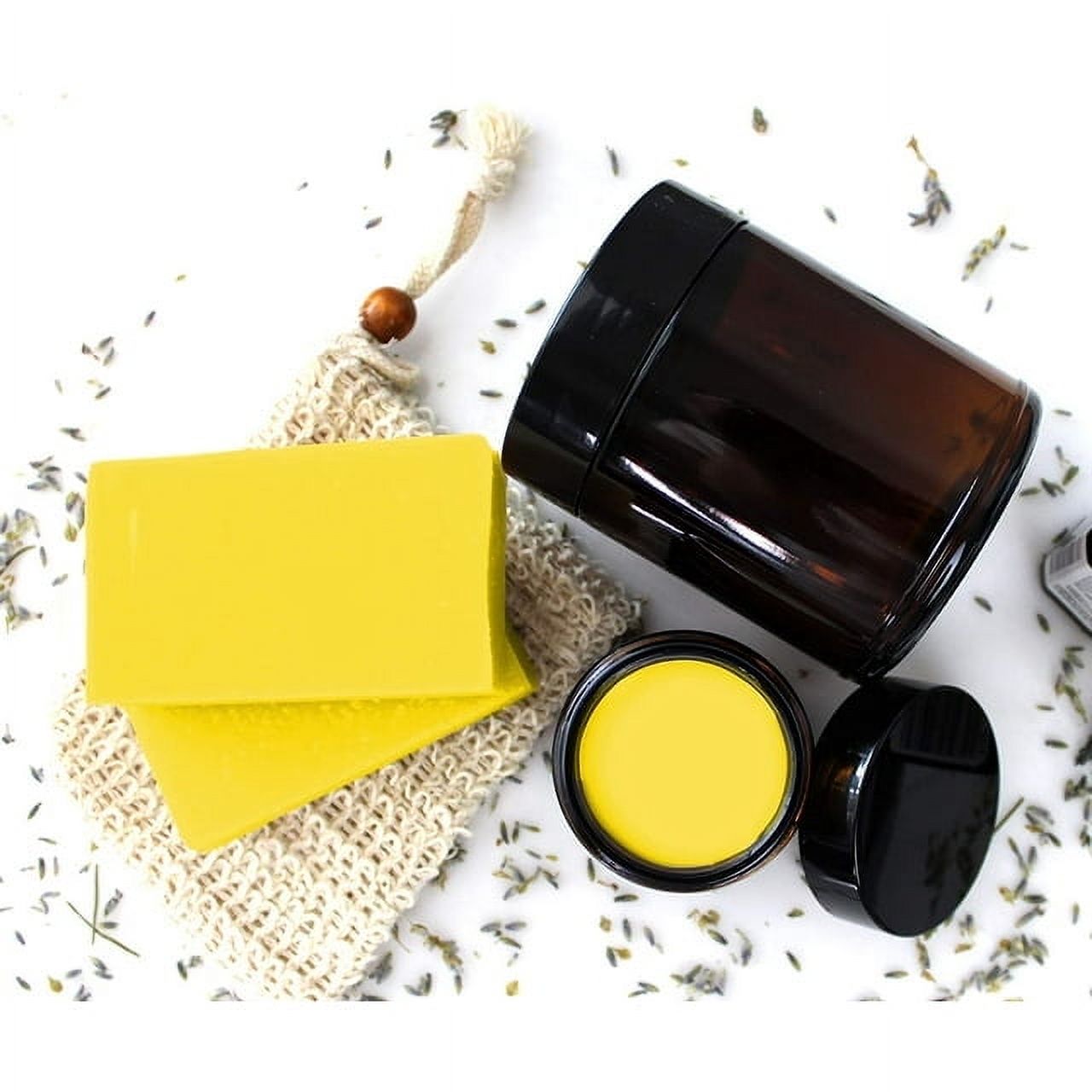 Hyoola, 2 Pound Natural - Candle Making, Cosmetic Grade Bees Wax Block - Yellow Triple Filtered