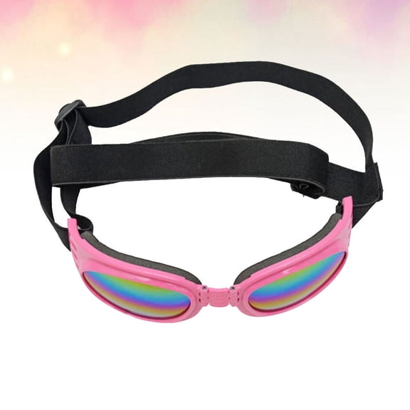 Masteelf Doggy Goggles for Small Dogs Sunscreen Glasses Pink Sunglasses