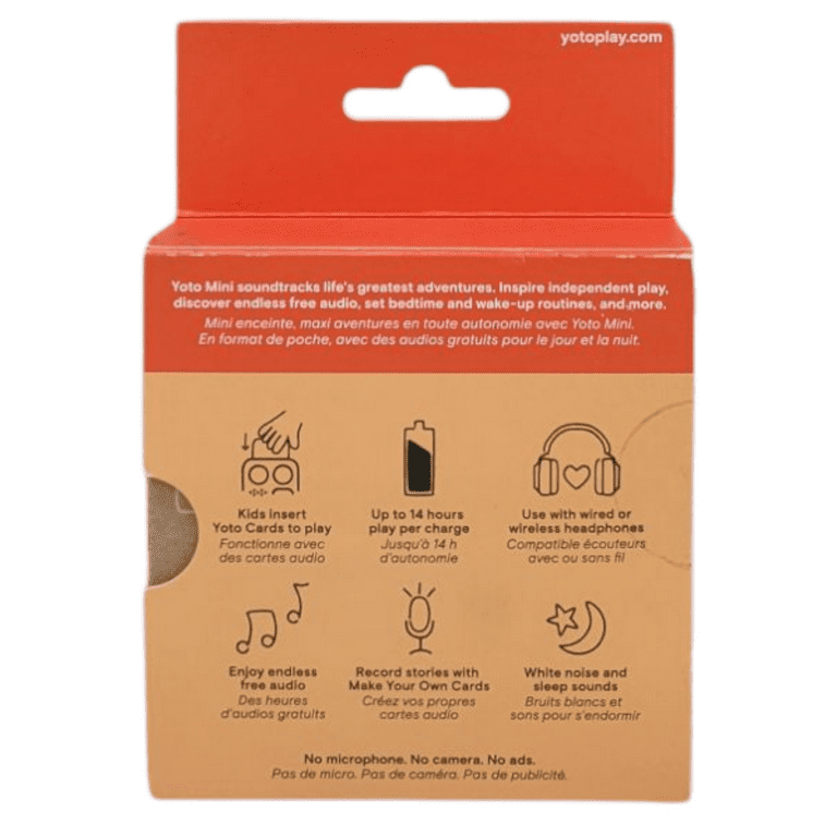 Yoto Mini 本体＆Make Your Ownカード／オーディオプレーヤー Amazon.com: Yoto Mini (2024 Edition) + Starter Pack for Little