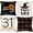 Black, variant on Halloween Decorations Throw Pillow Covers Set of 4 Happy Halloween Pillow Case Black & Orange for Cushion Sofa Bed Outdoor Decor, 20 x 20 Inches