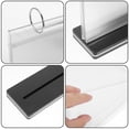 thumbnail image 2 of 2Pcs Transparent Acrylic Display Stand for Bar Menu Holder with Multi-Page Flip Function 8.25X4.52X2.36in, 2 of 8