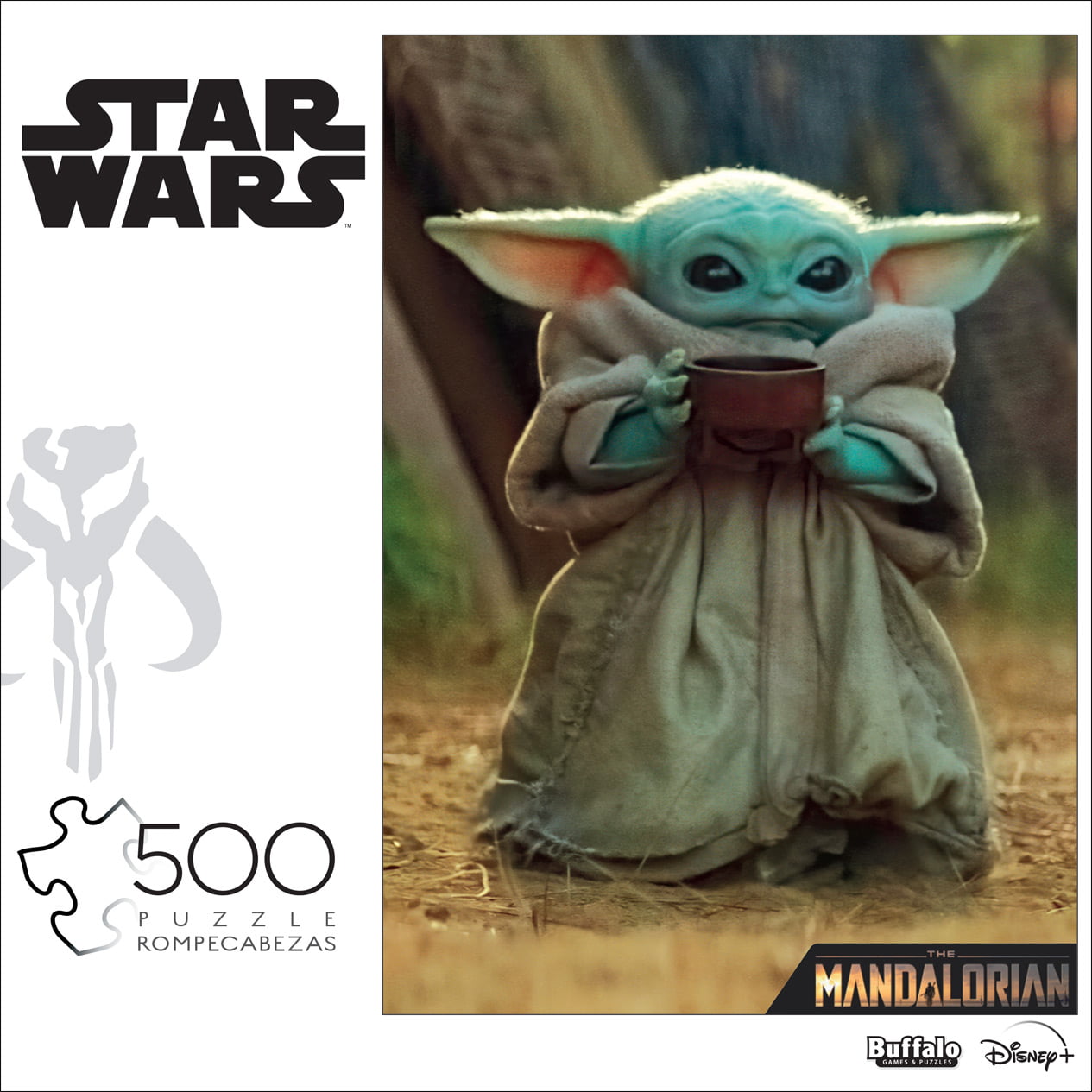 2 STAR WARS The Mandalorian 500 Piece Puzzles Baby Yoda Disney 