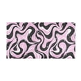 thumbnail image 2 of Haosy Black Pink White Flow Bathroom Rugs Non Slip Absorbent Soft Plush Quick Dry Bath Mat, 39"x20", 2 of 8
